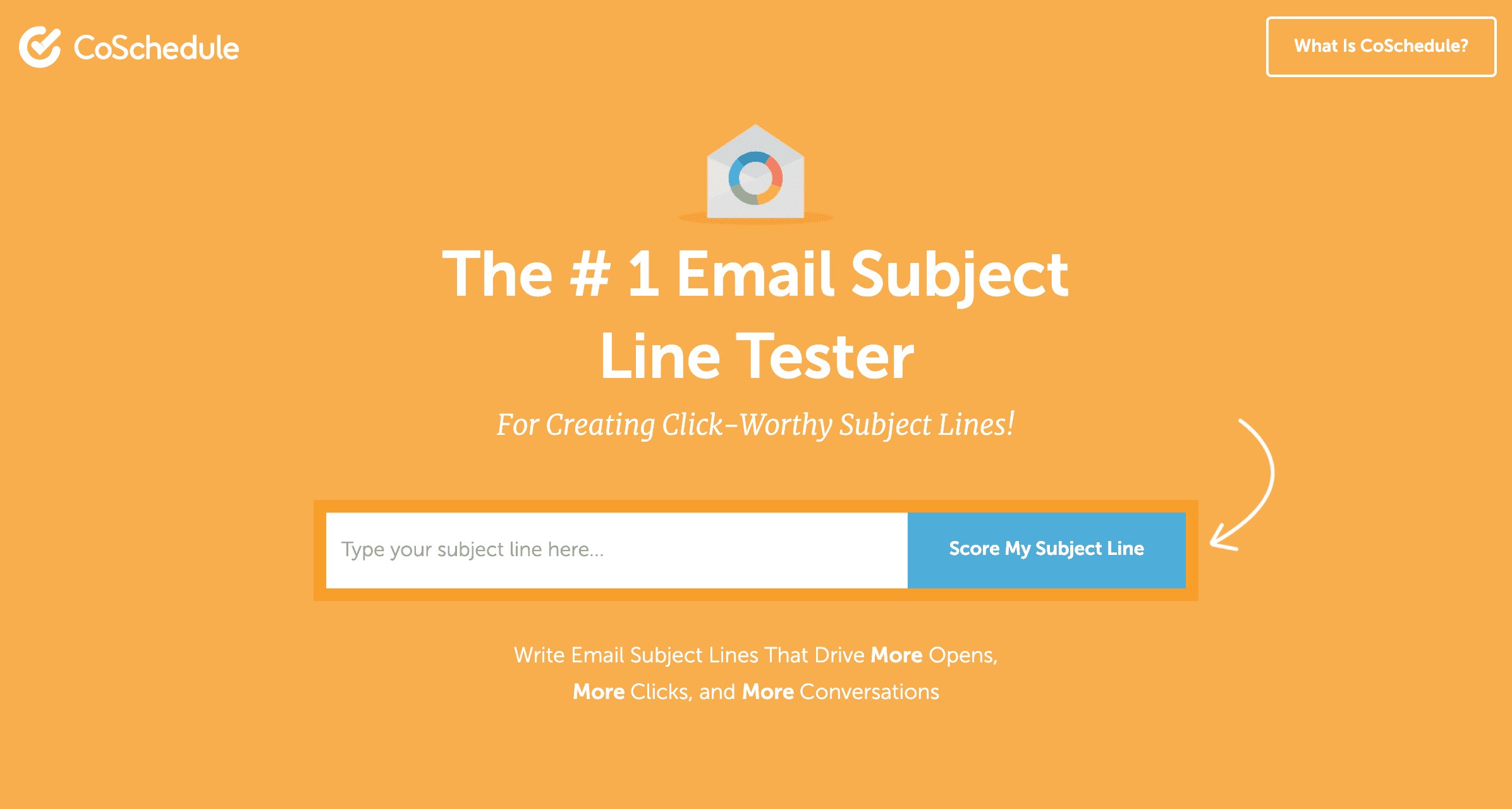 Tester pentru linia de subiect al e-mailului CoSchedule