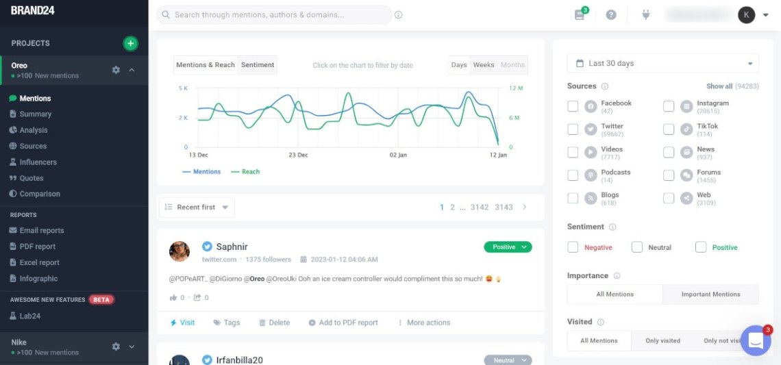 Brand24 - Social-Listening-Tool