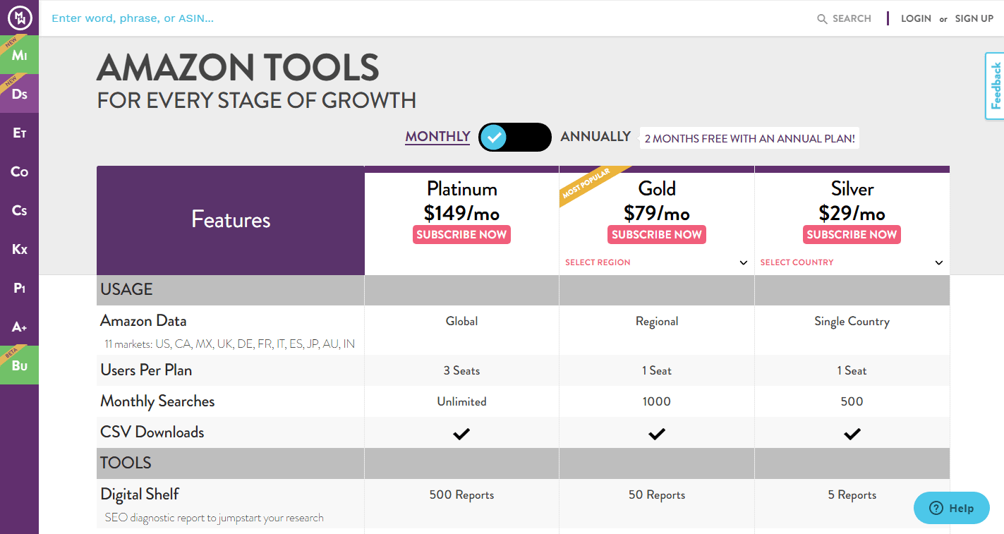 MerchantWords-Pricing: MerchantWords Discount Code 