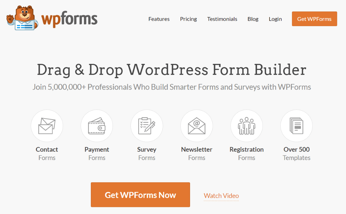 WPForms - 最高の WordPress コンタクトフォームプラグイン