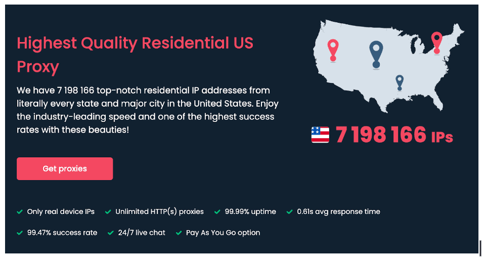 Usługa Smartproxy USA Proxy