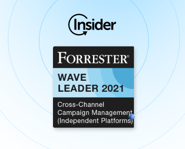 Insider a fost numit lider în Valul de management al campaniilor Forrester Cross Channel (platforme independente) T3 21 cu cel mai mare scor la criteriul de orchestrare a campaniei