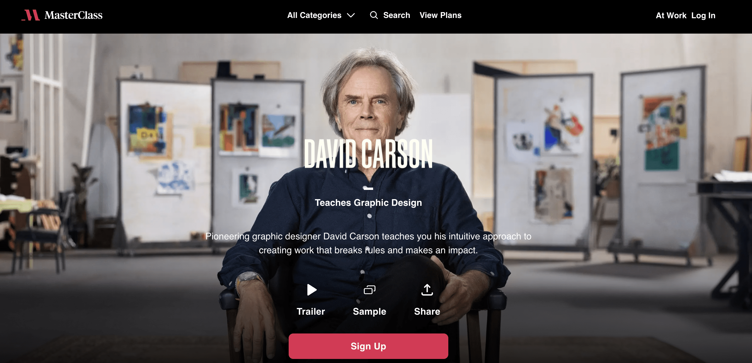 David Carson Masterclass Review