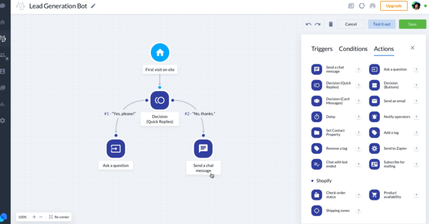 chatbot tidio