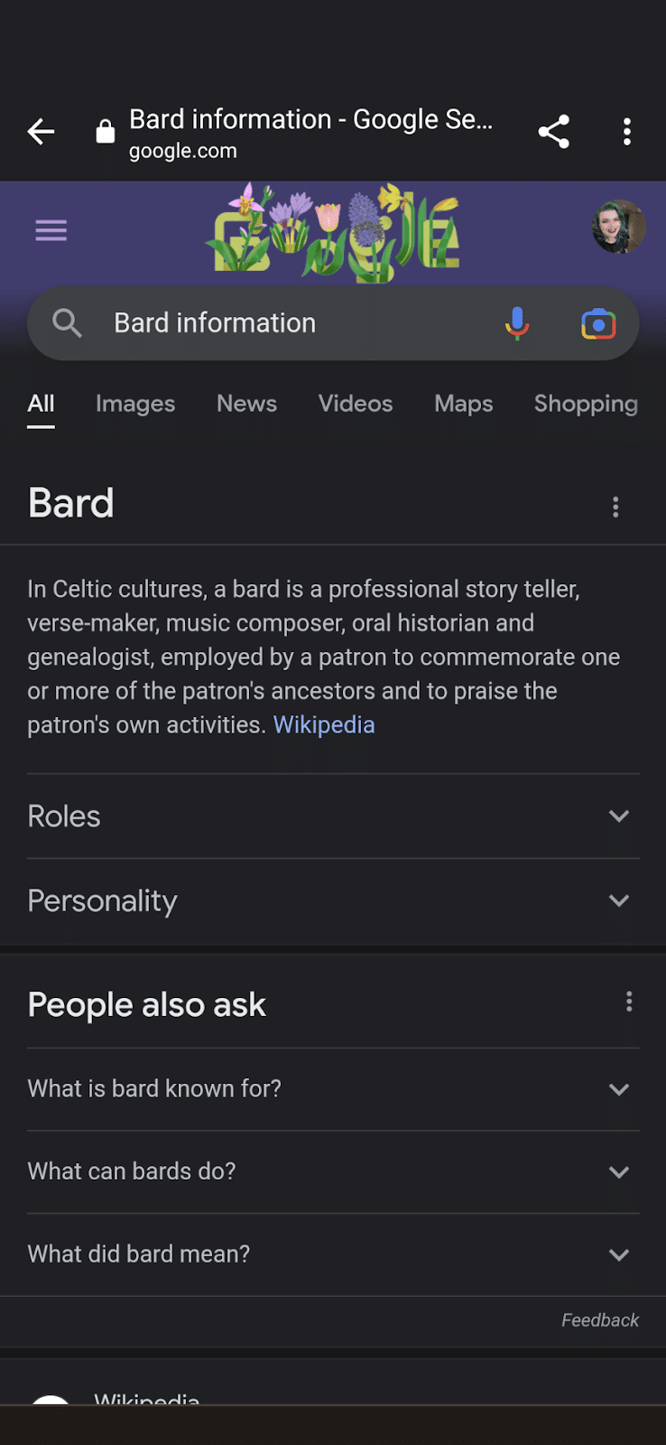 معلومات Bard - Google it