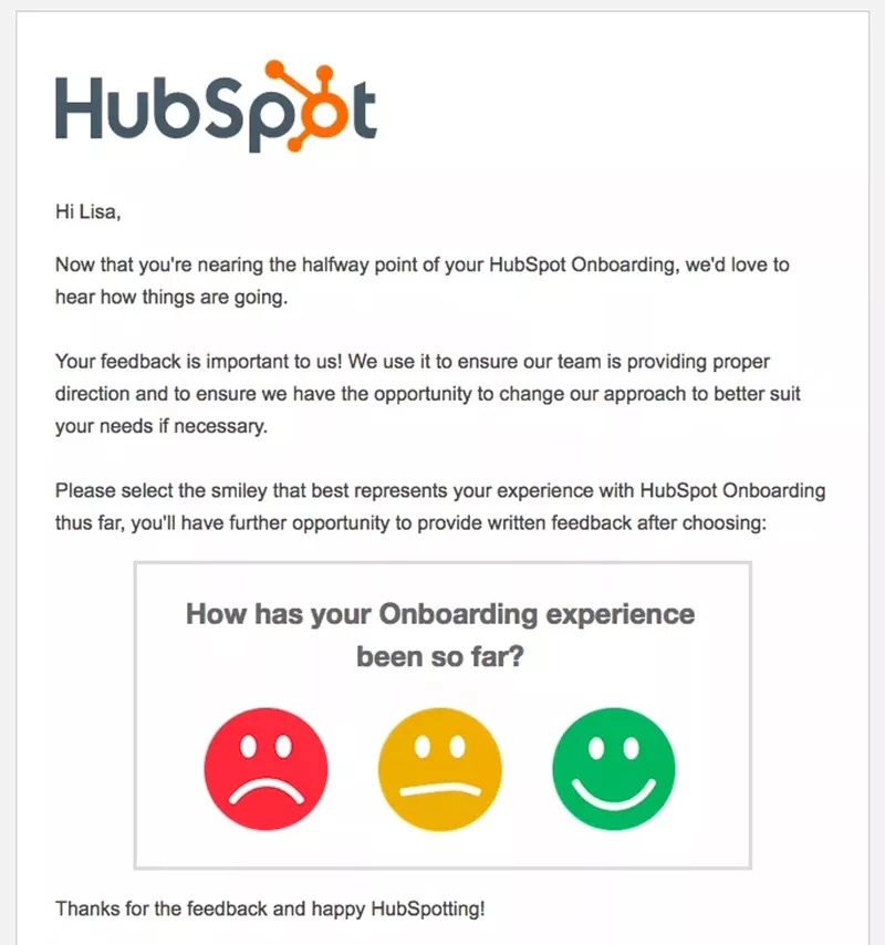 لقطة شاشة لمسح تعليقات المستخدمين Hubspot