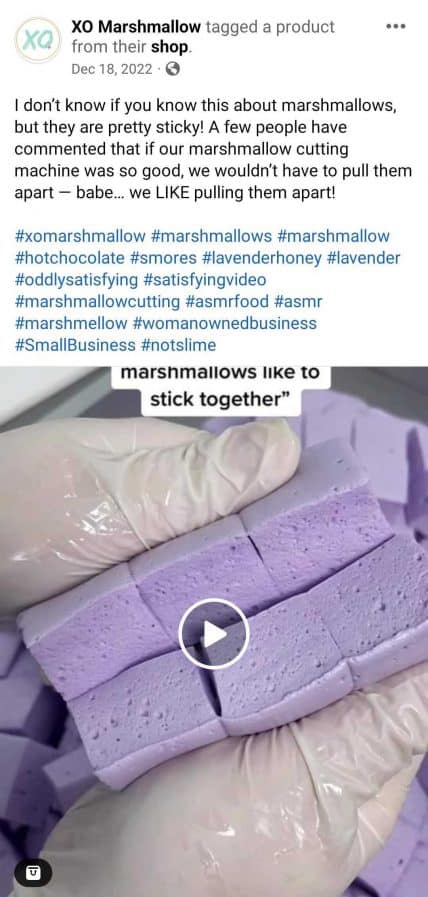 Facebook 게시물 아이디어 - XO Marshmallow