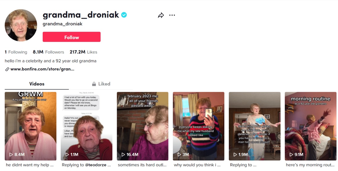 TikTok의 Grandma_droniak