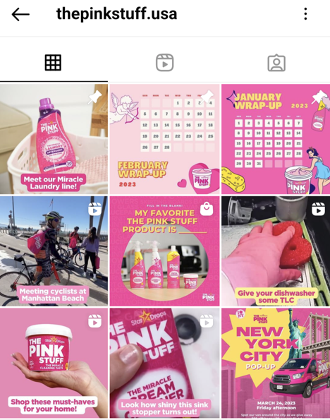 A marca social Pink Stuff