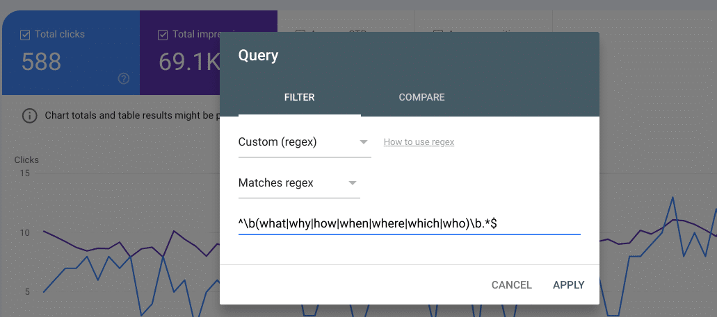 Regex ใน GSC