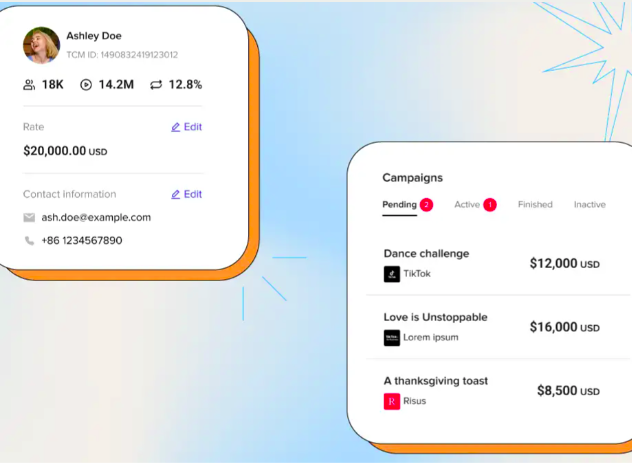 Portal de gestión de talentos de Tiktok