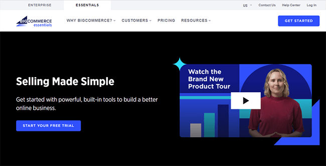 BigCommerce ホームページ