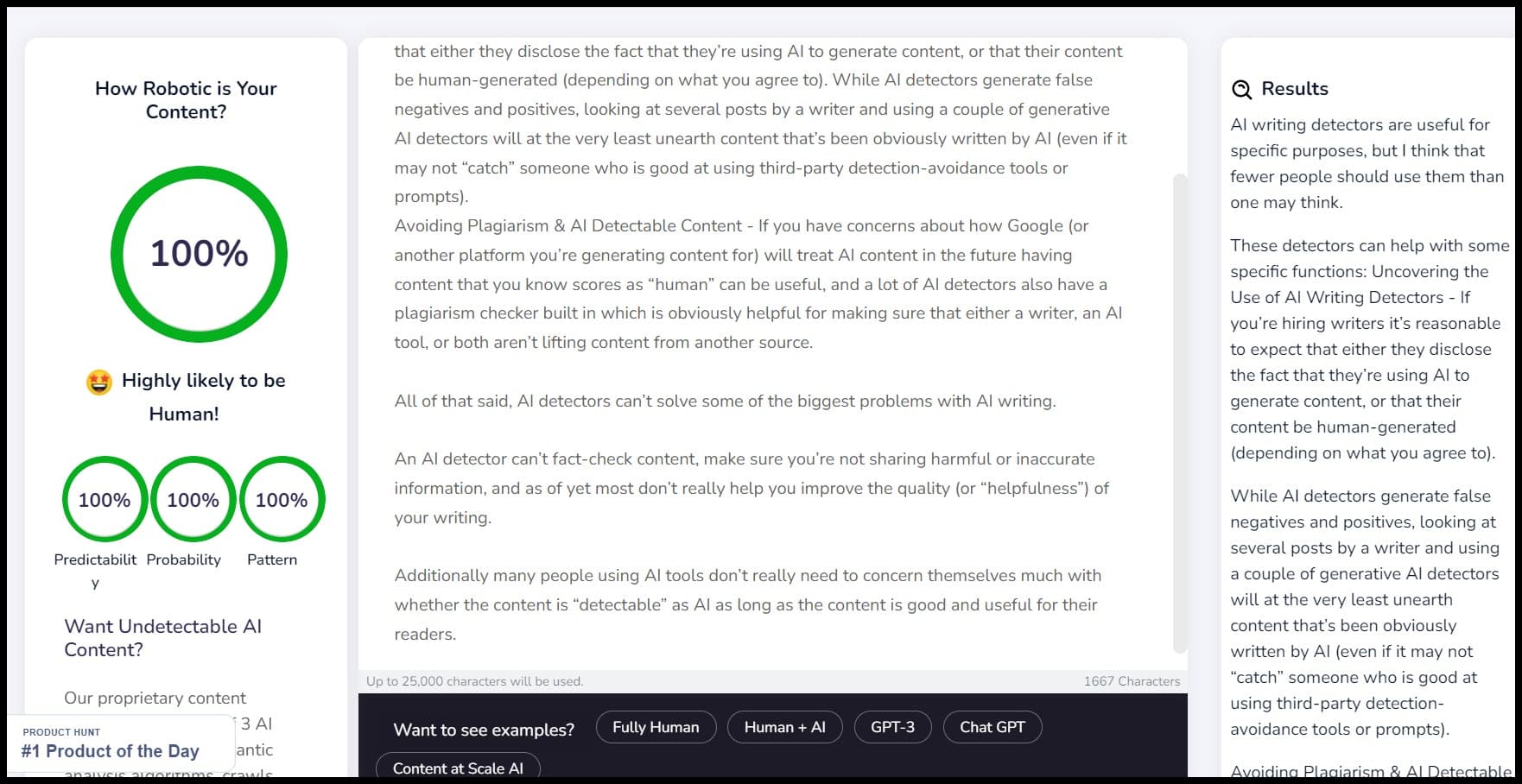 เนื้อหาที่เครื่องตรวจจับ AI ของ Scale