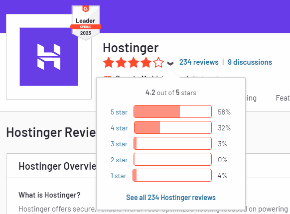 ulasan pengguna hostinger