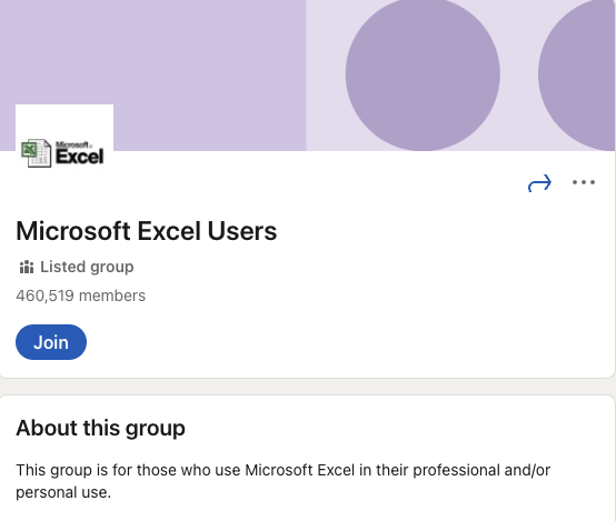 Пользователи Microsoft Excel Группы LinkedIn