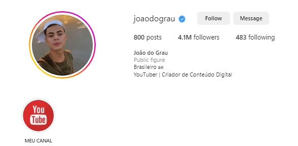 Joao Do Grau instatgram 影响者