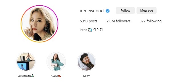 ireneisgood Instagram 内容创建者