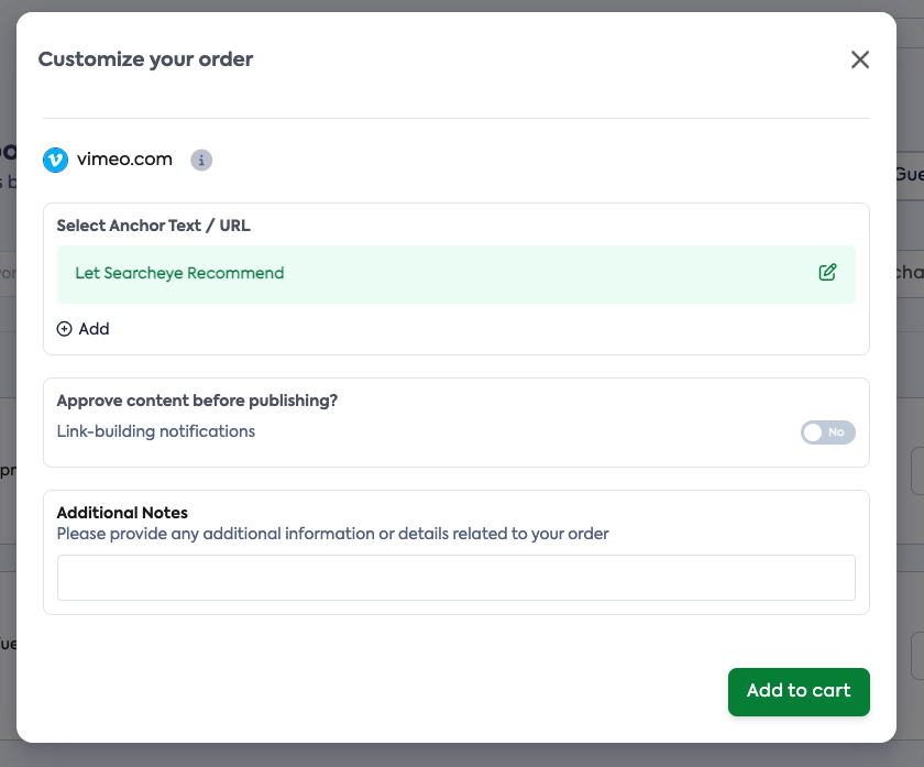 SearchEye Review - Customize Order