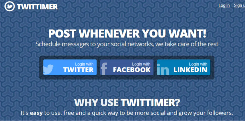 twitter post scheduler twittimer