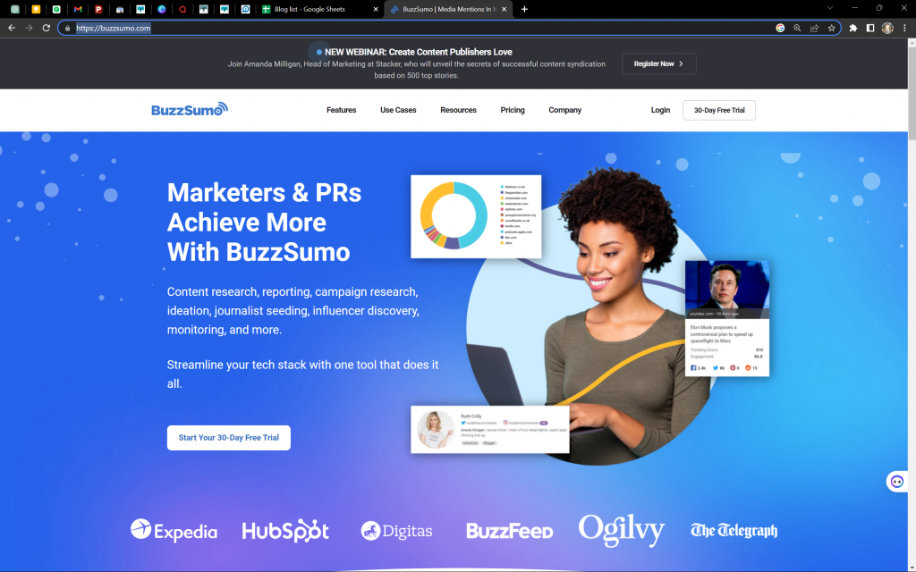 Herramientas de marketing digital buzzsumo