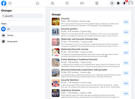 groupes facebook