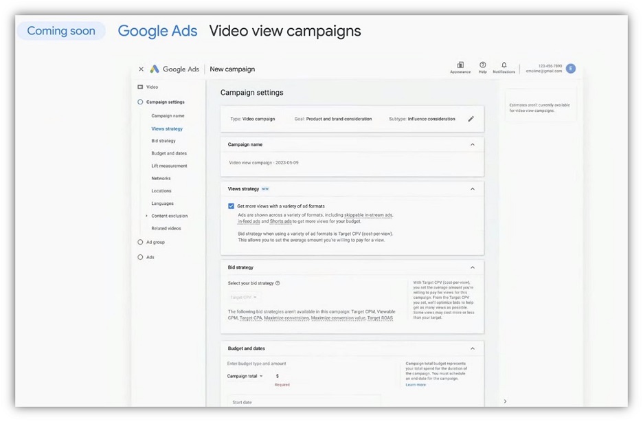 google marketing na żywo - kampanie wideo