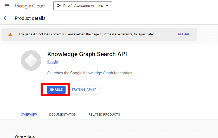 Interfejs API wyszukiwania Google Cloud Knowledge Graph