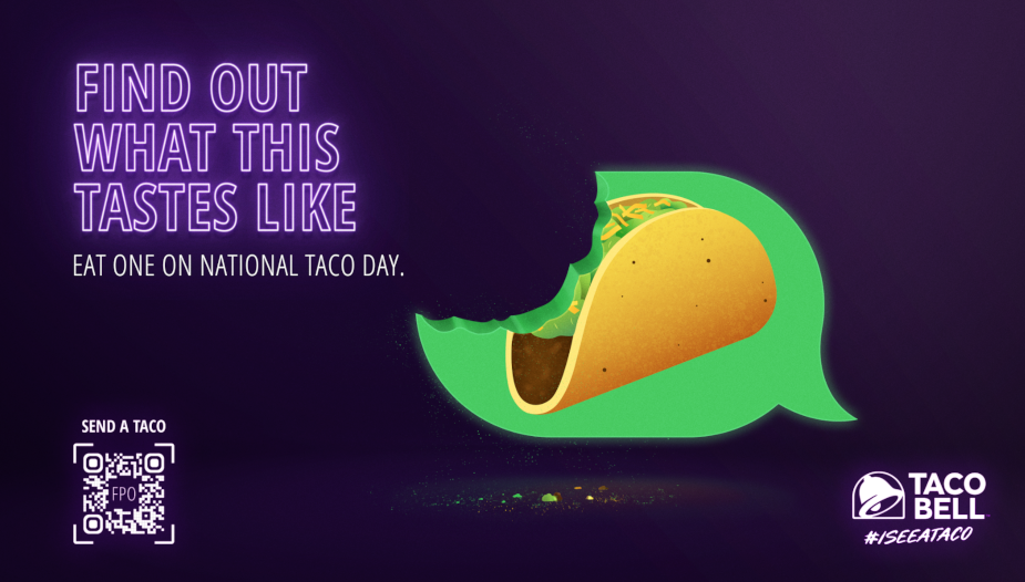 Taco Bell transforme le Taco Emoji en un IRL Taco pour la Journée nationale du taco