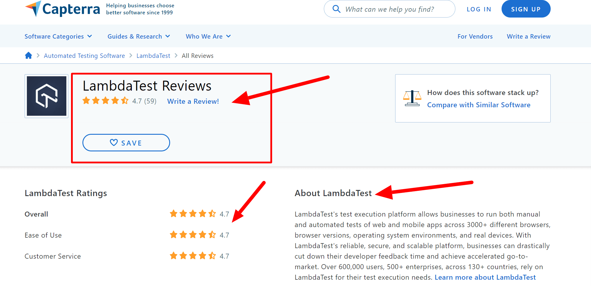 LambdaTest Reviews Capterra