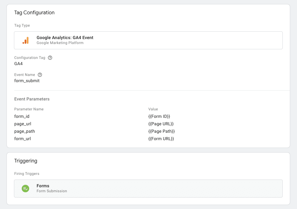 Configuración de etiquetas: parámetros recomendados