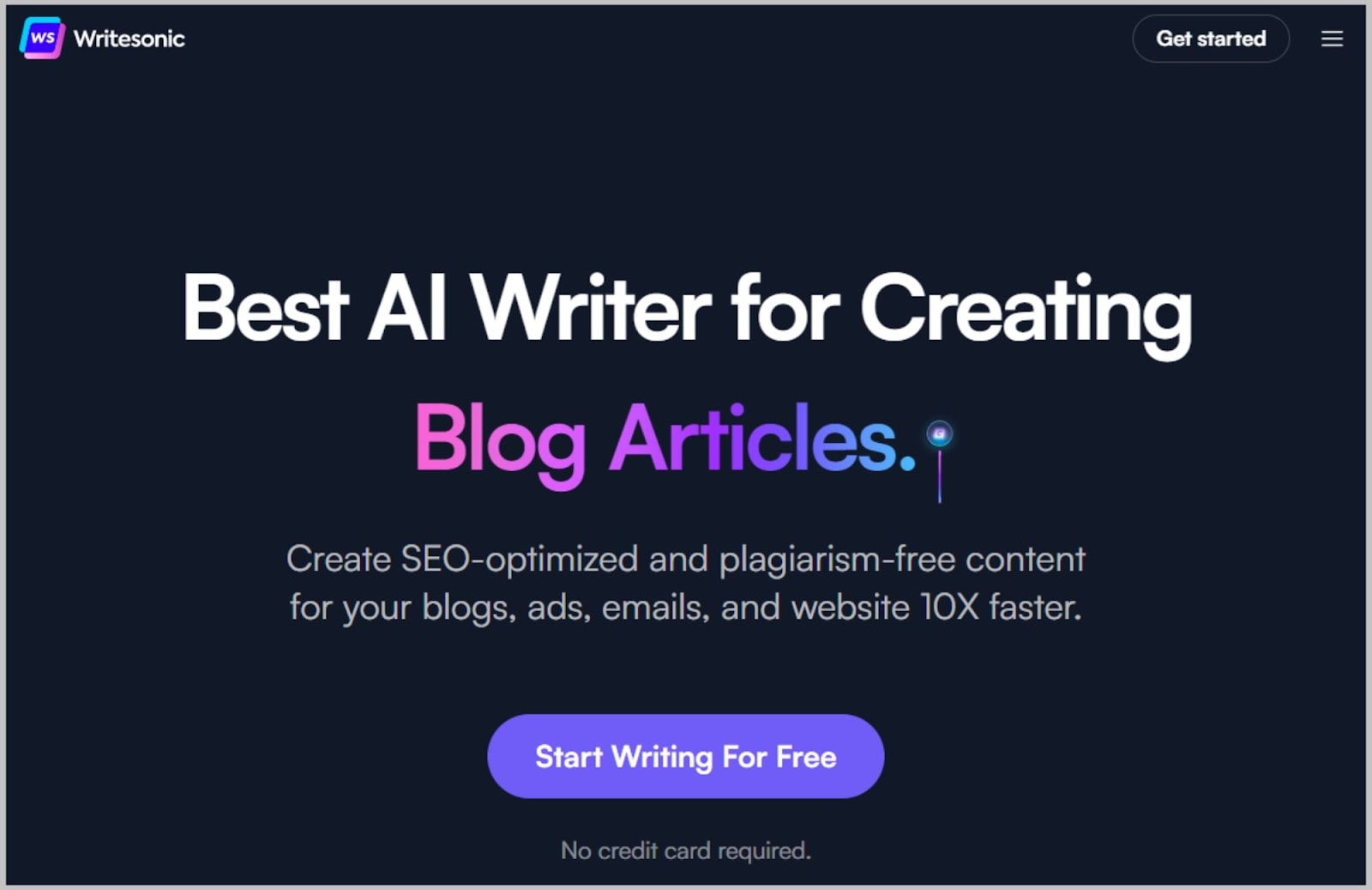 Writesonic - AI content generator tool