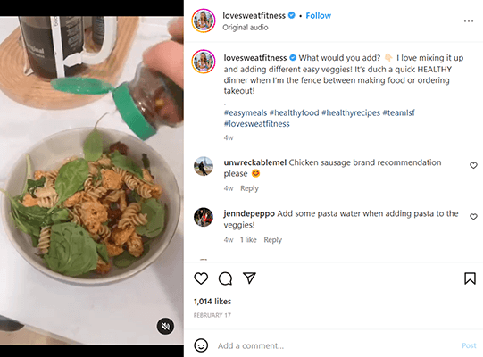 suka posting instagram kebugaran keringat