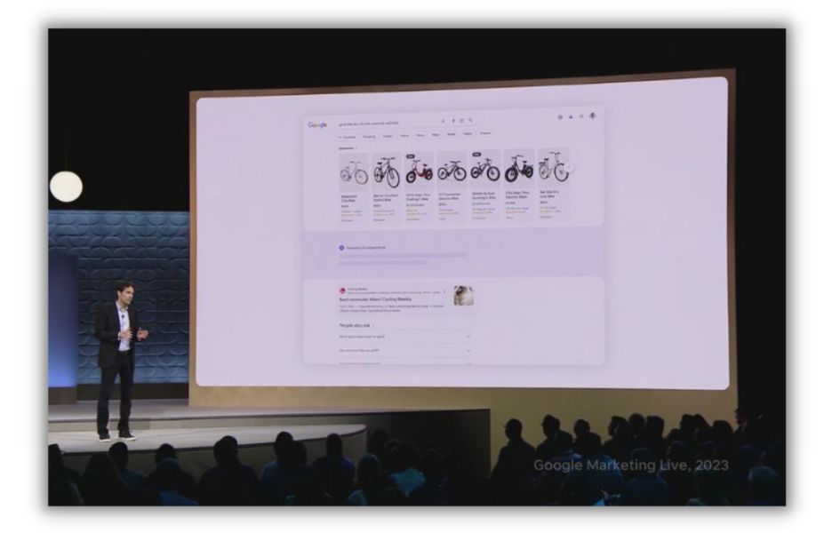 Pazarlama için yapay zeka - Google'ın son Canlı etkinliğinden büyük ekran