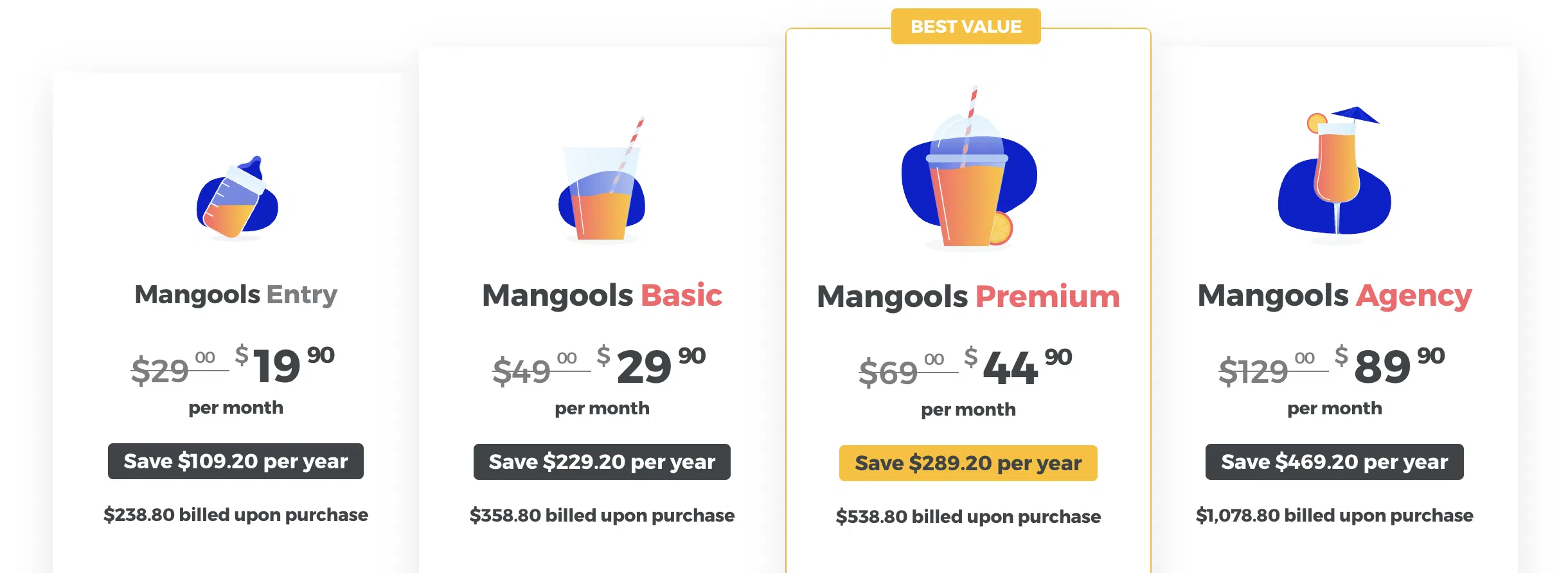 Tarification des mangools