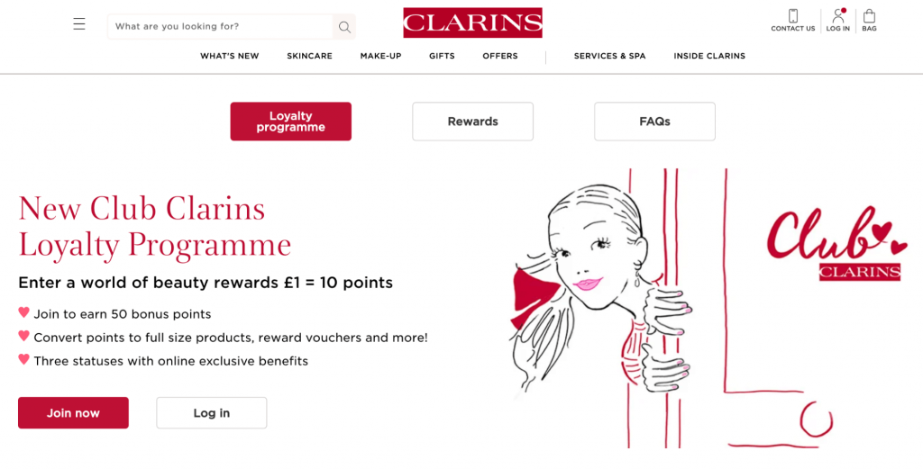 Недавно обновленная программа лояльности Clarin Club Clarins