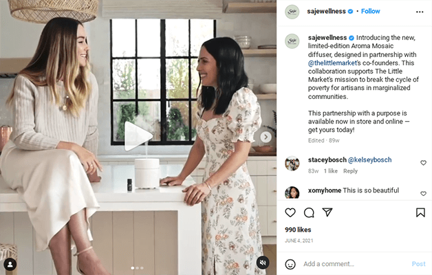 collaboration saje lauren conrad