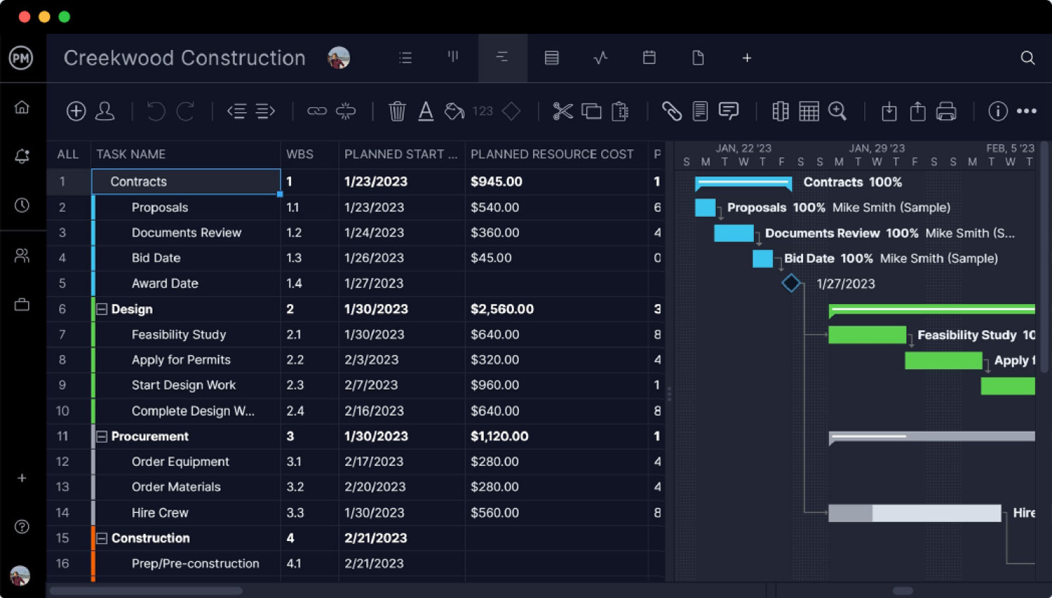 Bagan Gantt ProjectManager