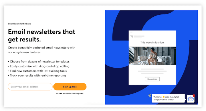 แนวโน้มของหน้า Landing Page - ไม่มีตัวอย่างการทดลองใช้ที่ไม่มีความเสี่ยงโดยการติดต่ออย่างต่อเนื่อง