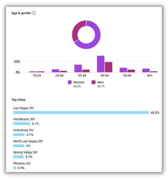 facebook audience insights démographie pour buyer persona exemple