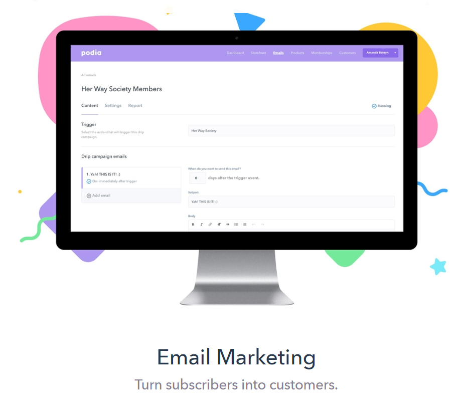 Podia Review – E-Mail-Marketing