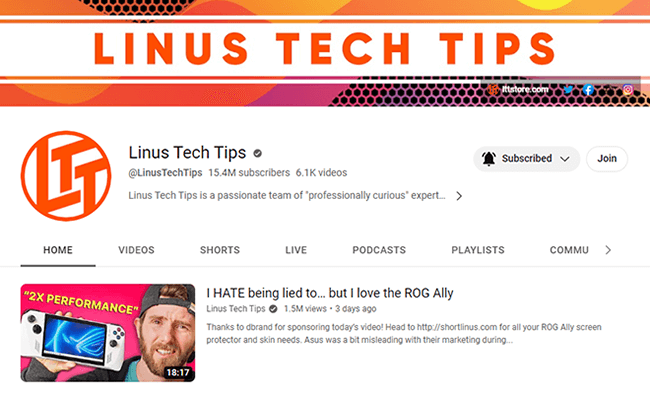 linus teknik ipuçları youtube