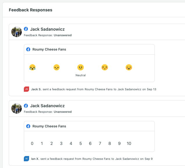 Rapporto sulle risposte ai feedback social di Sprout