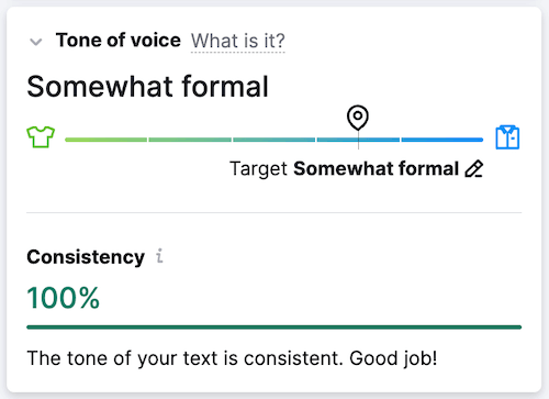 ContentShake - Tone of Voice Score