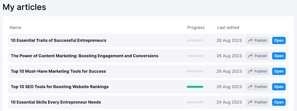 Semrush ContentShake - Pick Idea