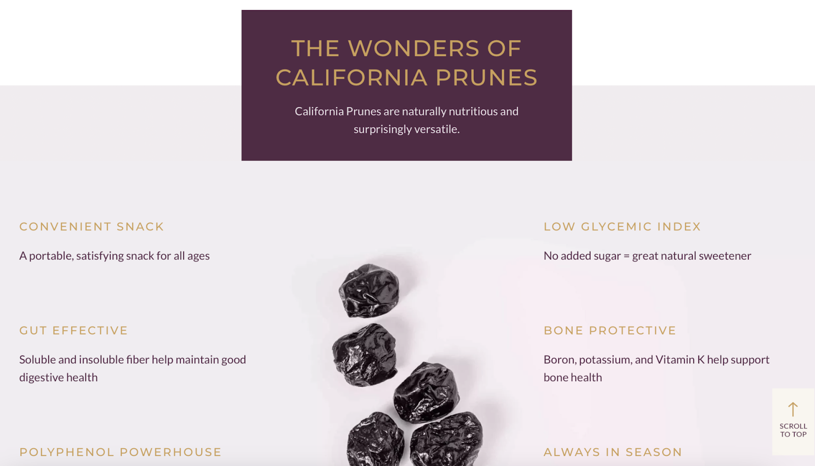 Bu California Prune Board'un yeniden markalaşmasını gösteren bir resim.