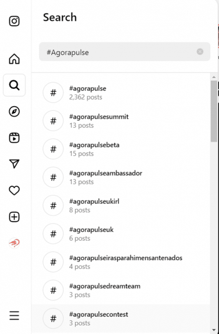 agorapulse Hashtag