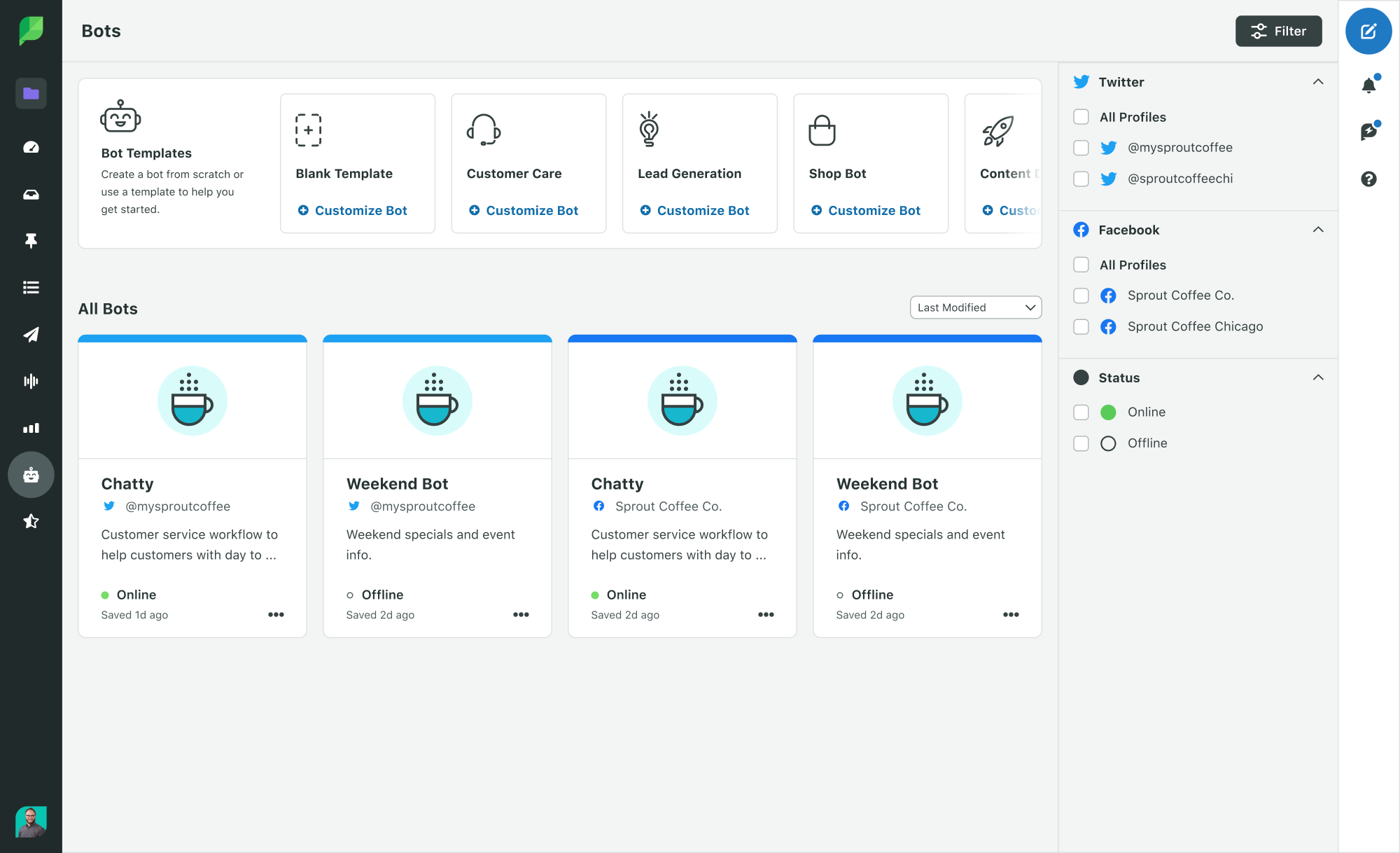 Sprout Social Bot Builder