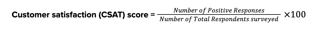 CSAT-Score-Formel