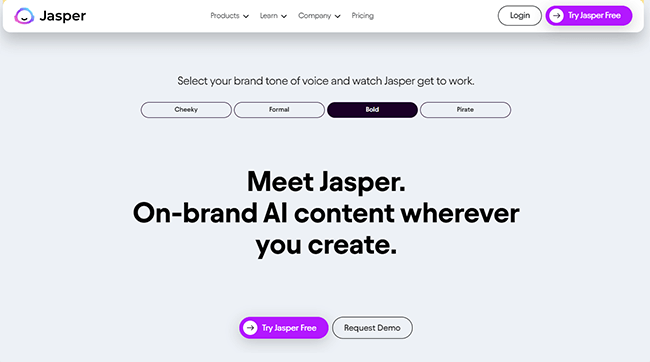 Jasper-Homepage