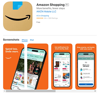 Amazon Shopping App Store